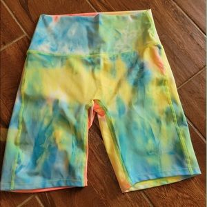 Neon Tie Dye Shorts